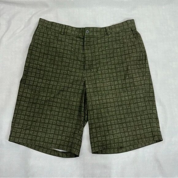 Lot of 4 Nike Men’s size 36 Plaid Tan White Gray Green Shorts - Picture 9 of 16